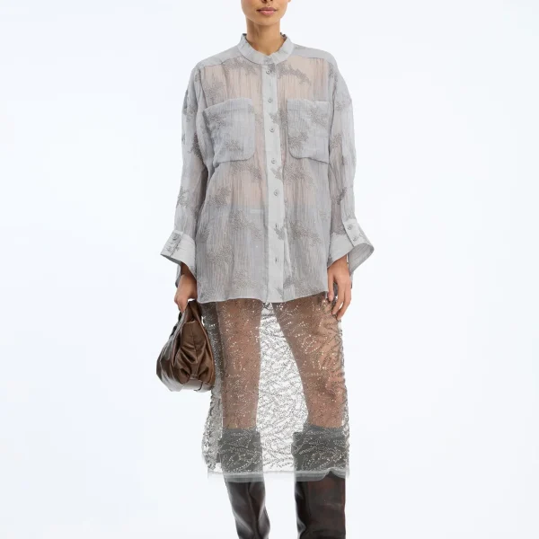Munthe FORTUNATO Shirt Light grey