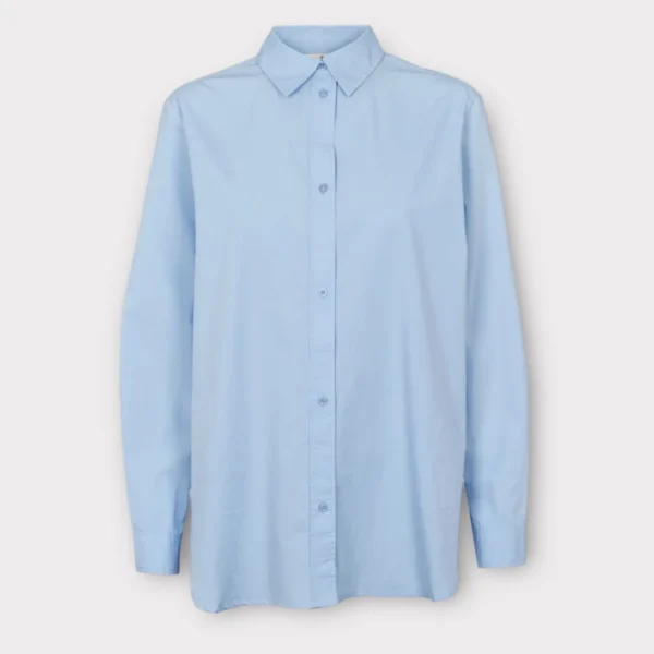 Basic Apparel Silje LS Shirt Frozen Fjord