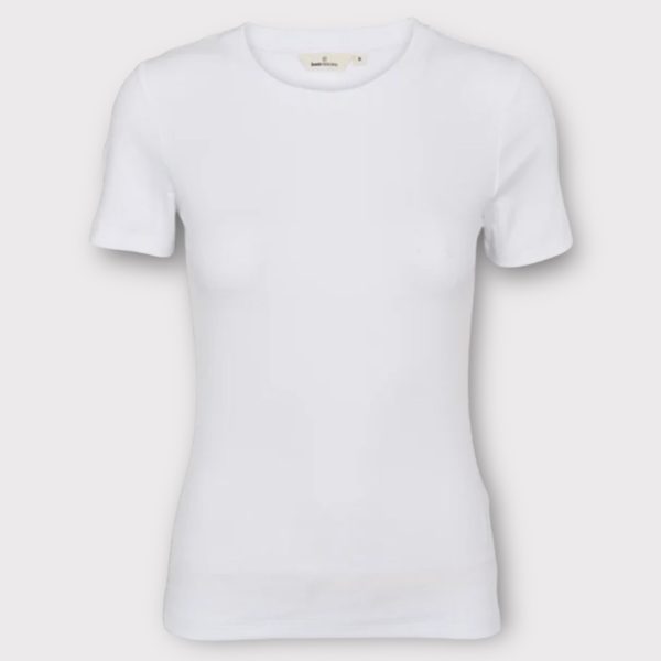 Basic Apparel Ludmilla O-Neck - Bright White