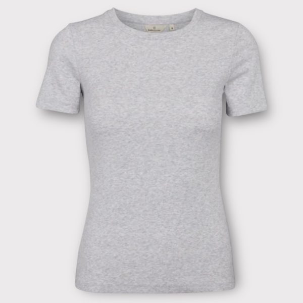 Basic Apparel Ludmilla O-Neck - Grey Mlg