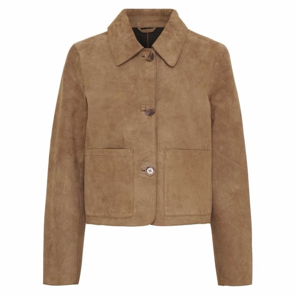 BTF CPH Sonja Suede Jacket Nude Brown