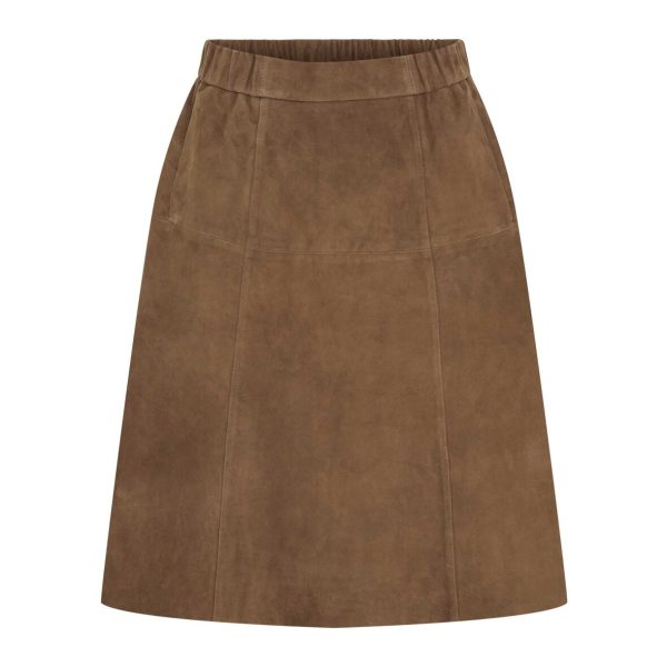 BTF CPH NOBUENOS AIRES Suede Skirt Hazelnut