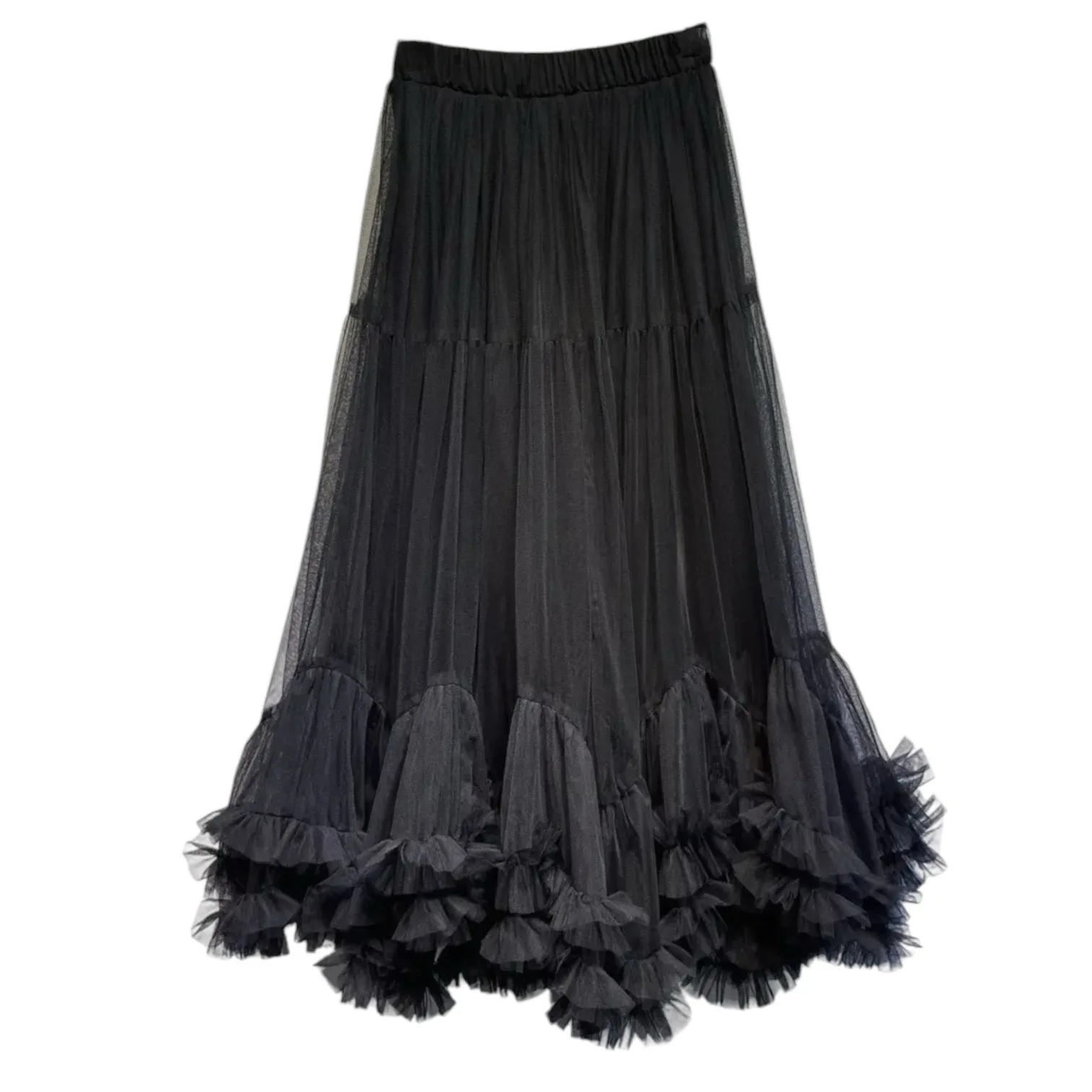 Mesh Skirt Black