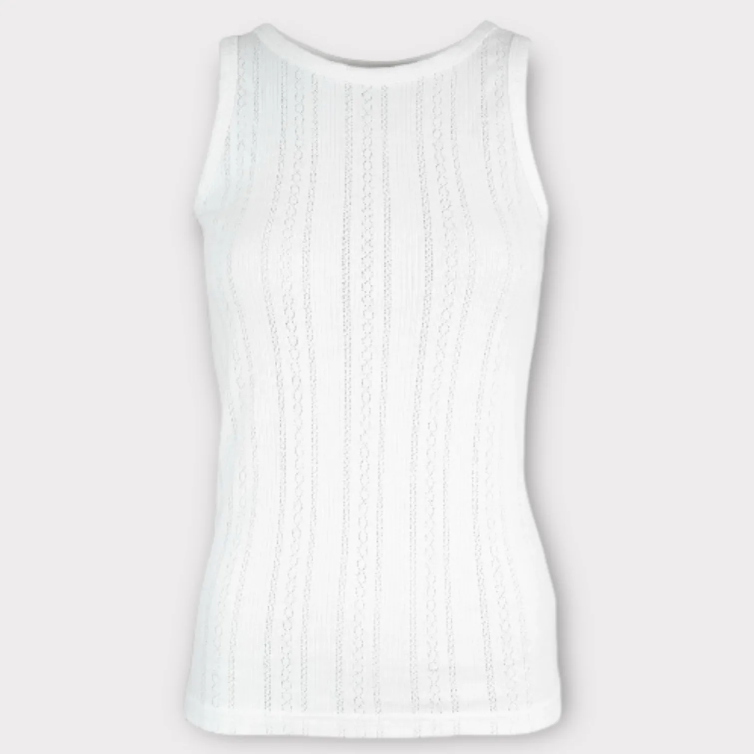 La Rouge Lotus Singlet White