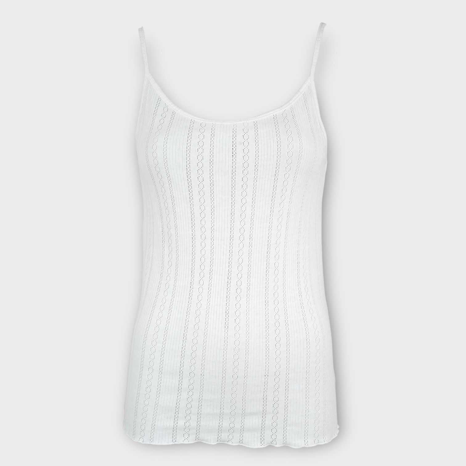 La Rouge Lotus Strop Top White