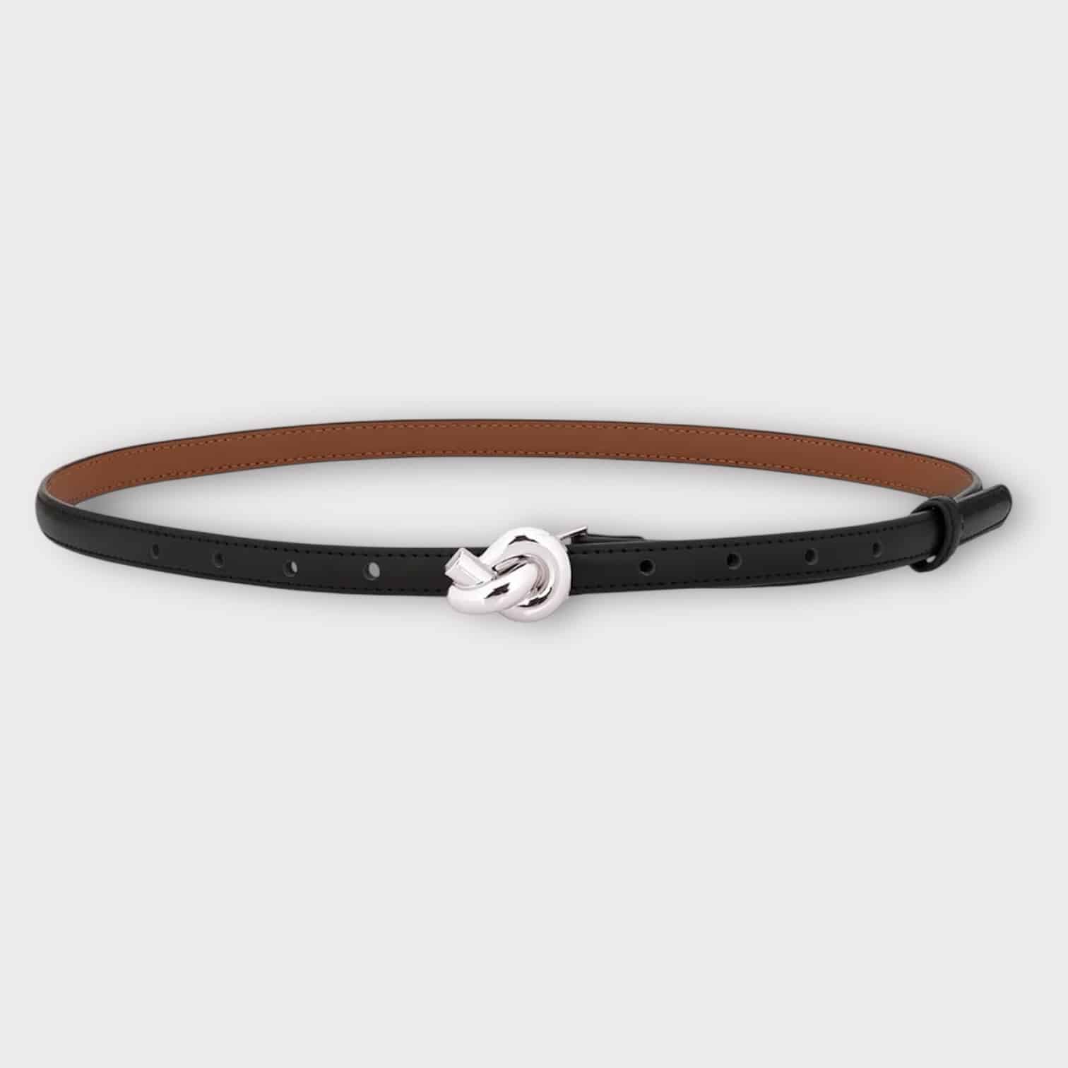Plissé Cph Knot Belt Black/silver