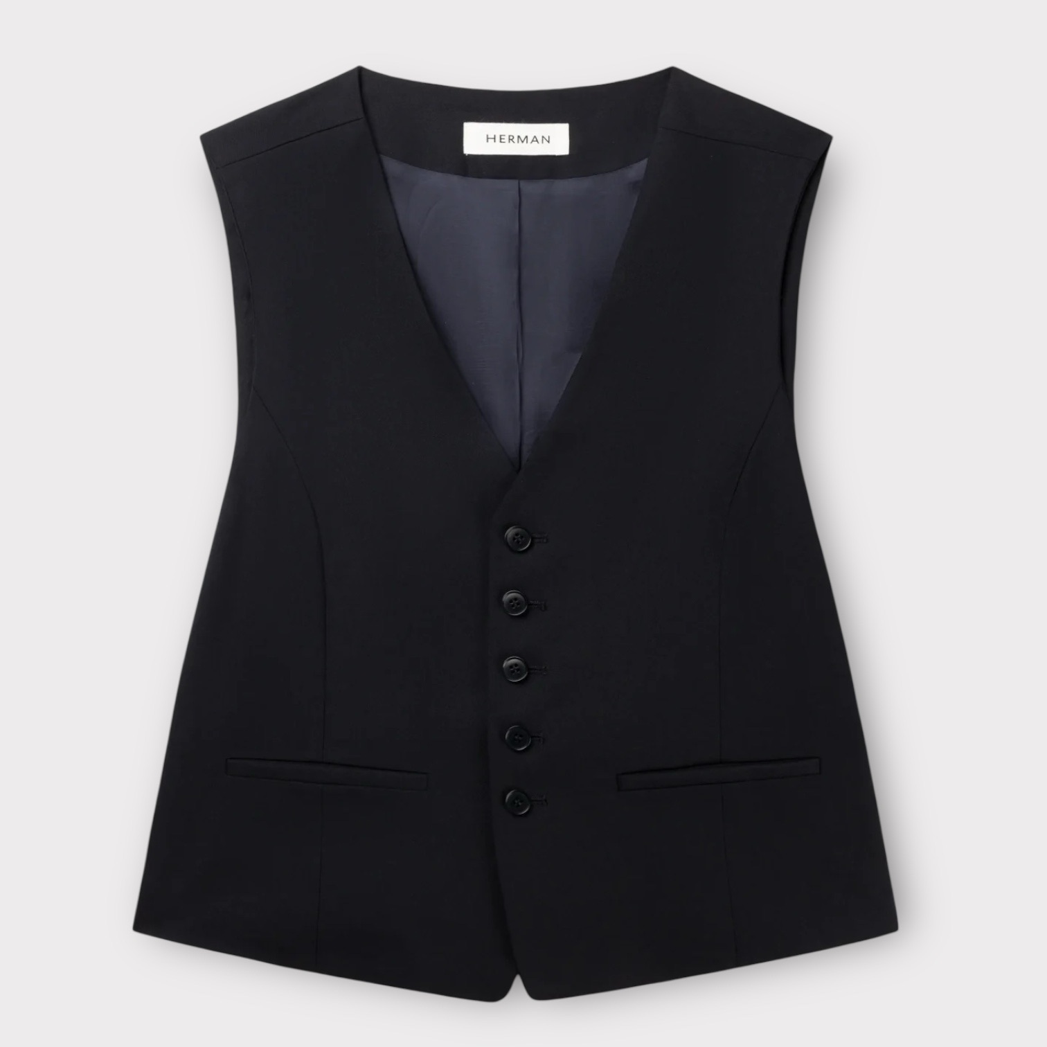Herman Classic Vest Navy