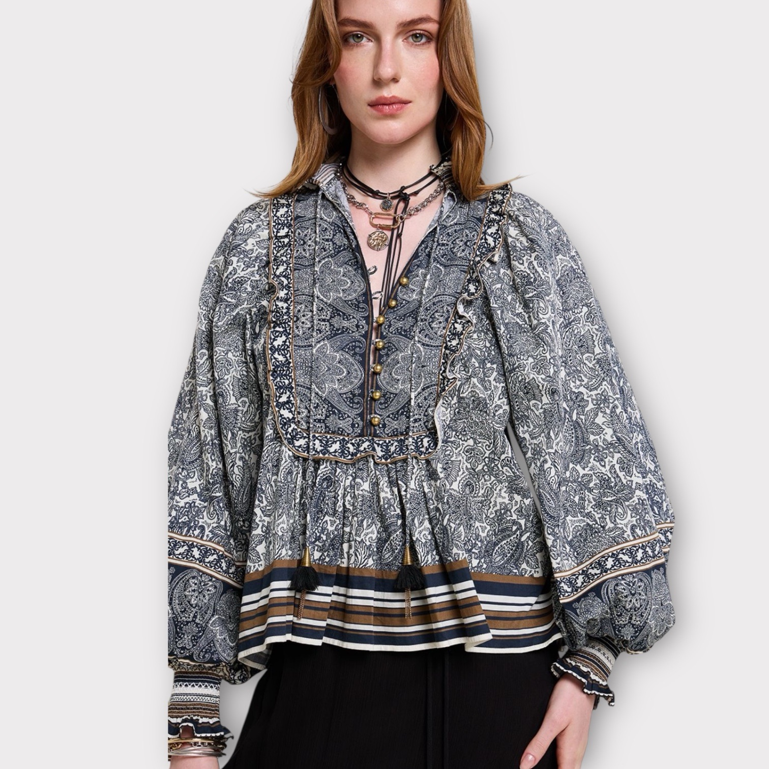 Scarlett Poppies Desire Top Vanilla/Black