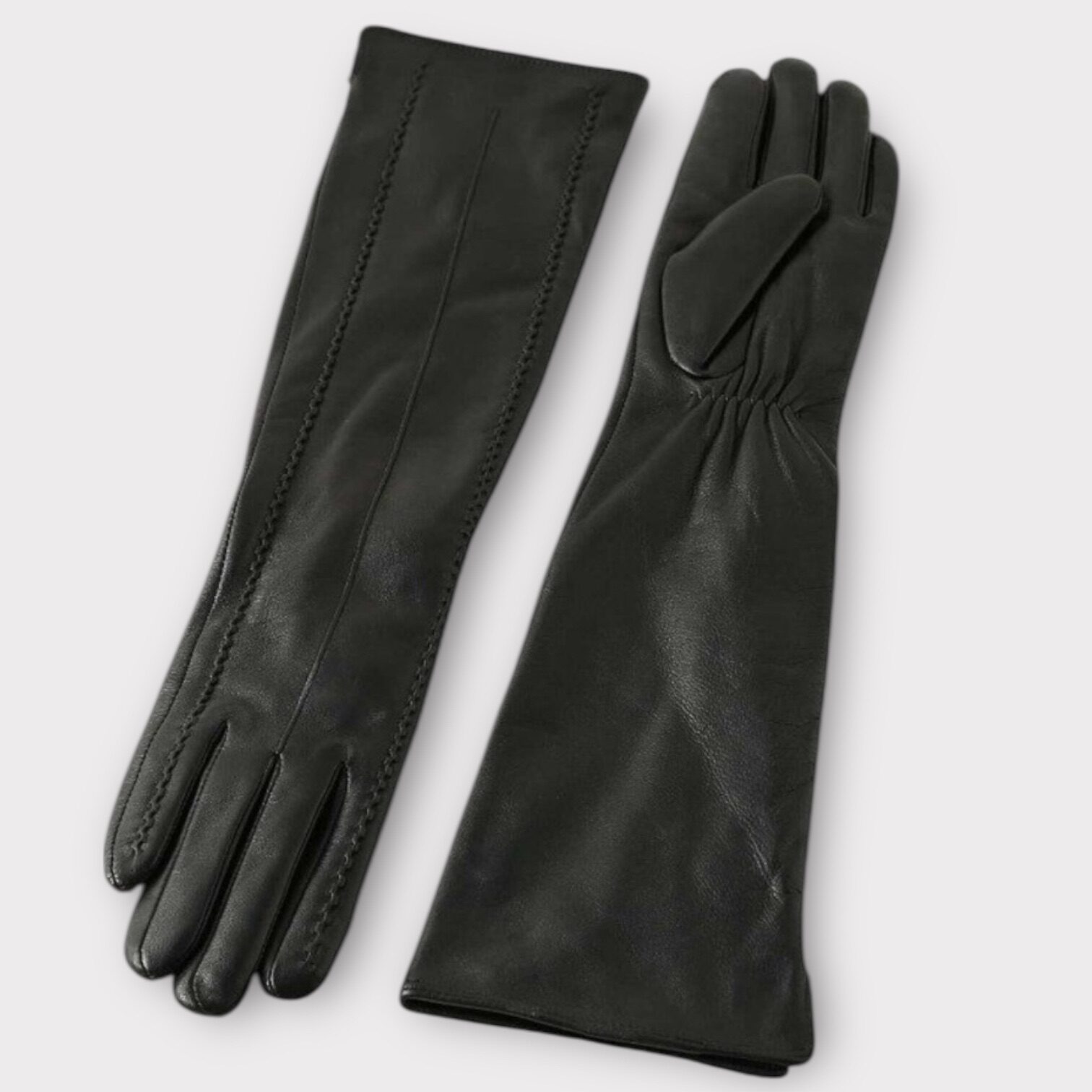 Plissé Cph Libbie Long Gloves Black