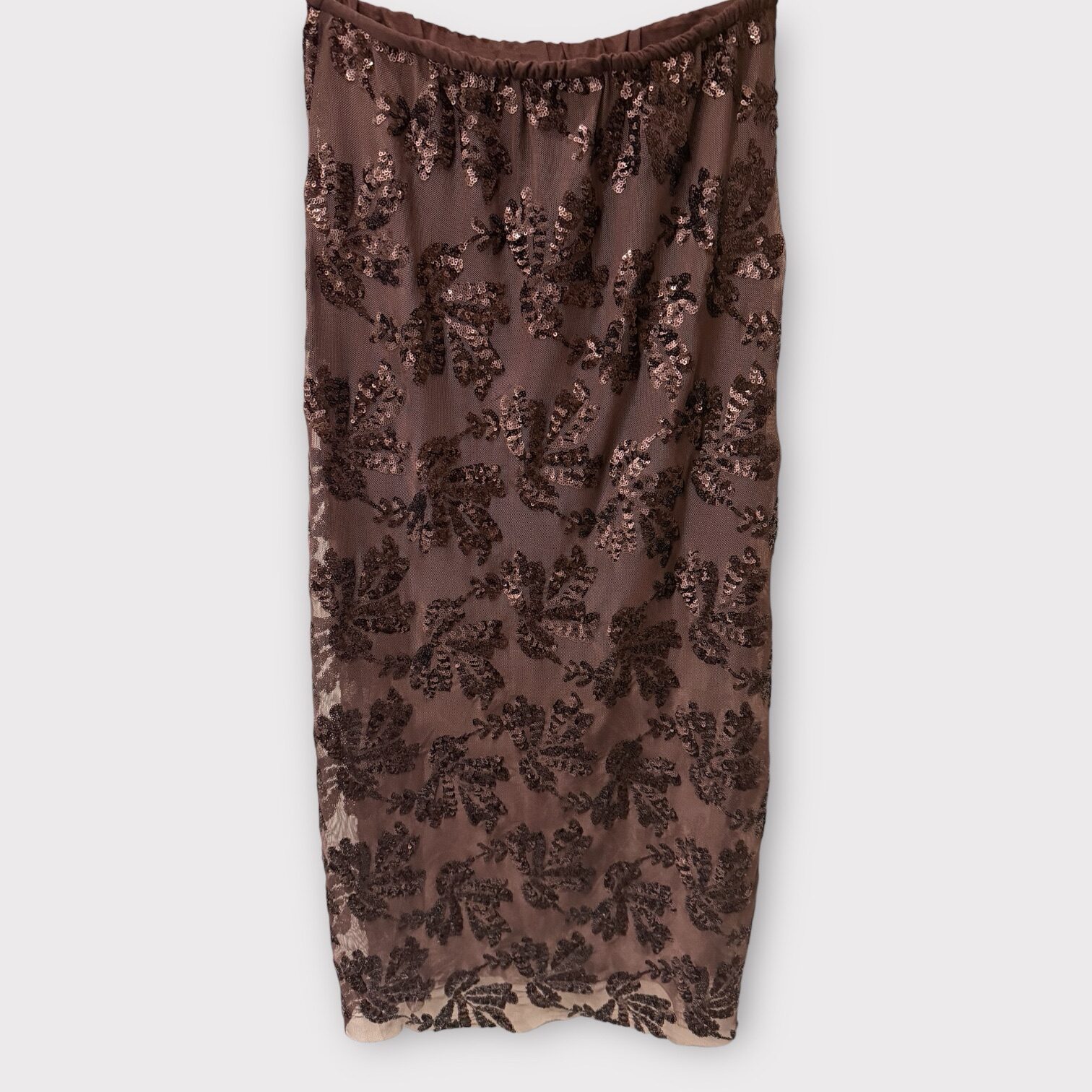 Palliet Skirt Mocca Brownr