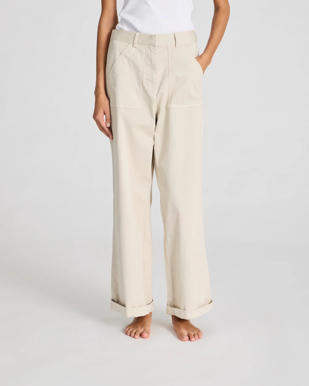 Gai + Lisva Tinne Cotton Twill Pant