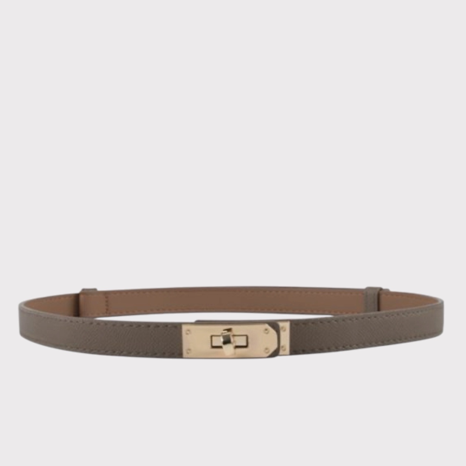 Plissé Cph Ringo Belt Taupe-Gold