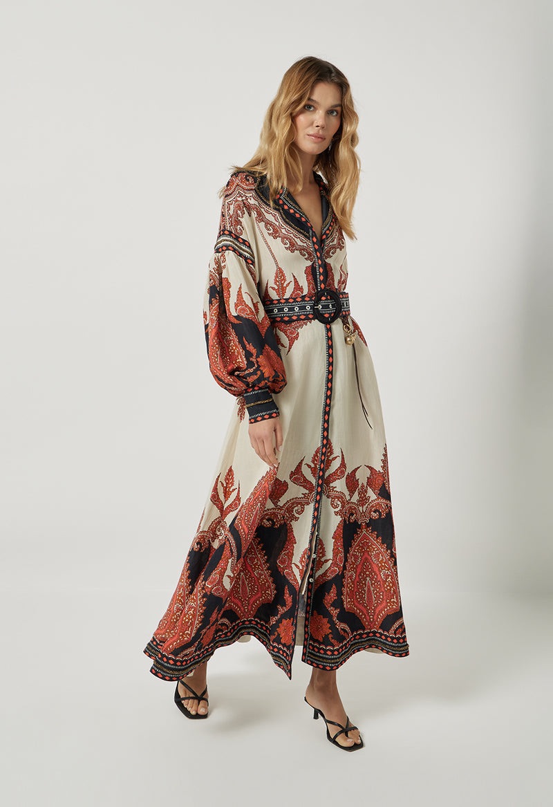 scarlett poppies florista long dress