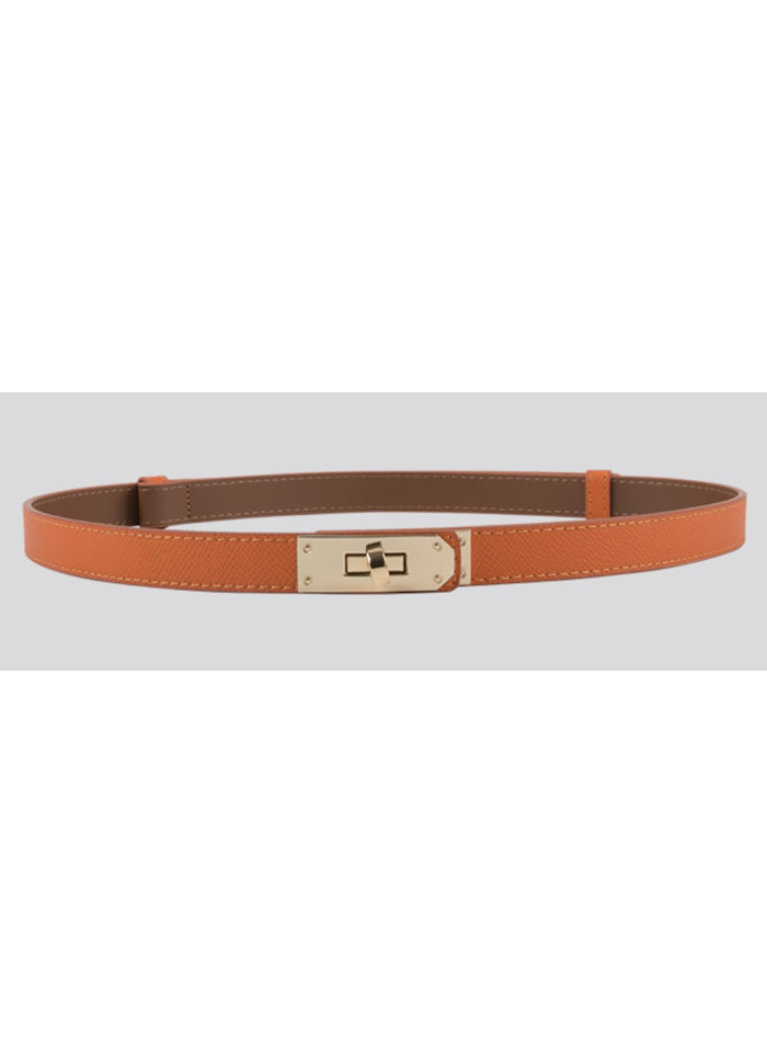 Plissé Cph Ringo Belt orange-Gold