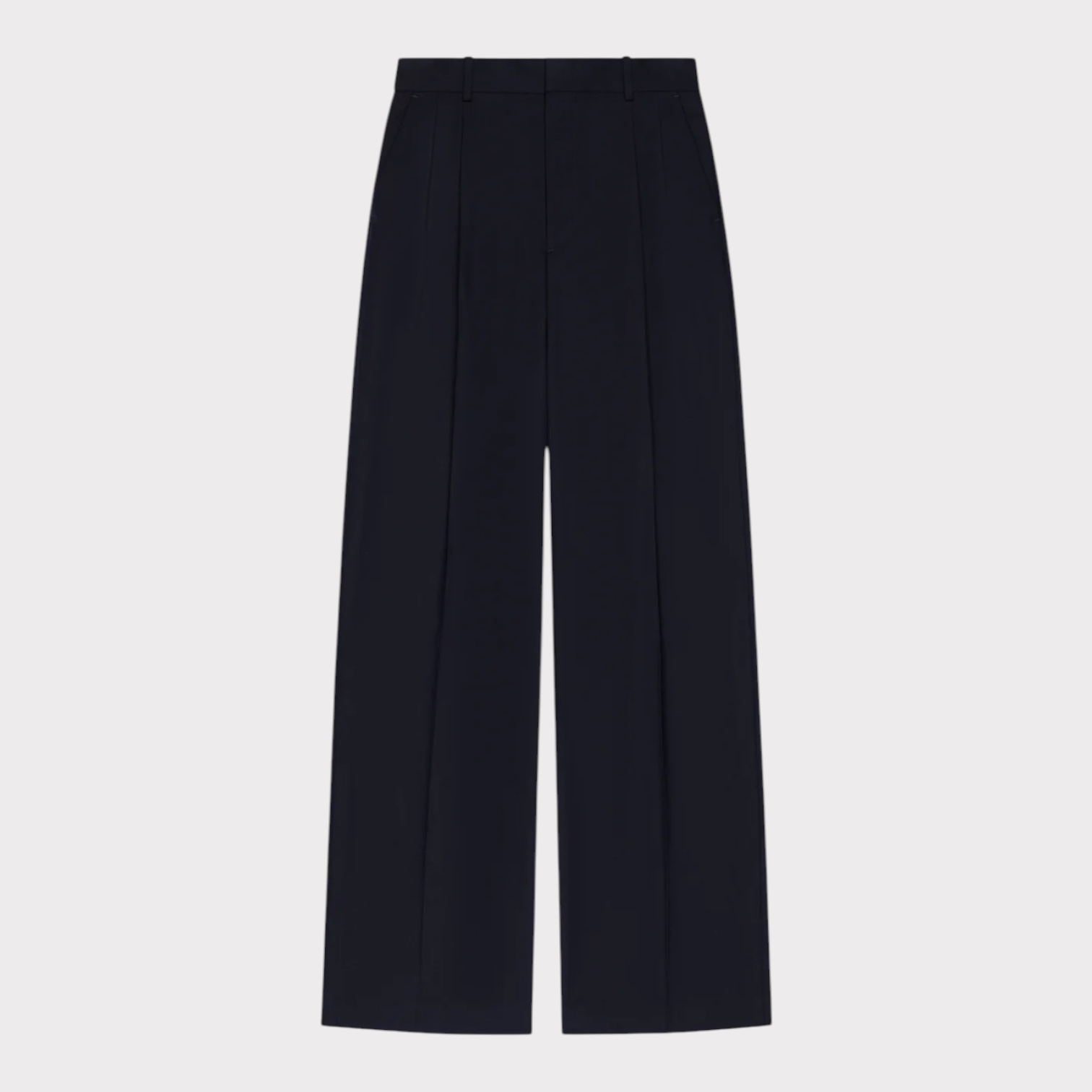 Herman Pleated Pant Wool Navy