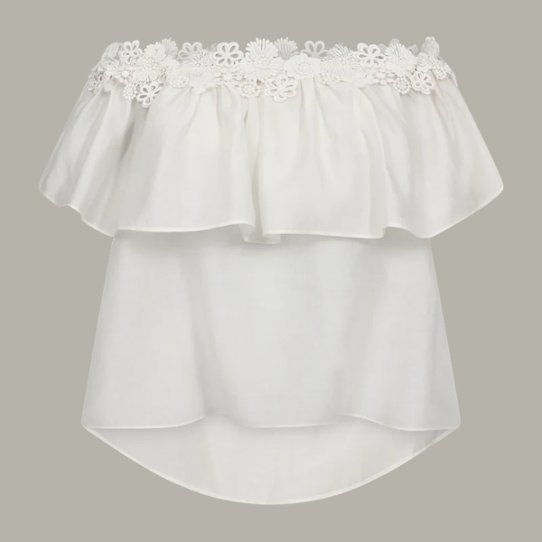 Copenhagen Muse Molly Blouse OffShoulder Jet Stream