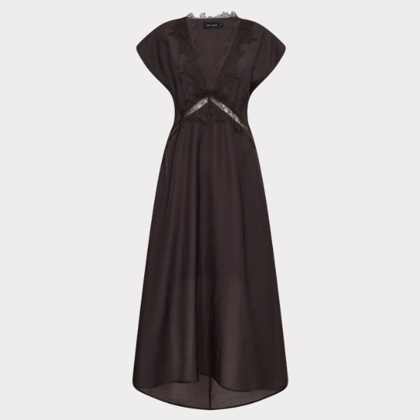 Copenhagen Muse Molly Dress Lace Mulch Brun