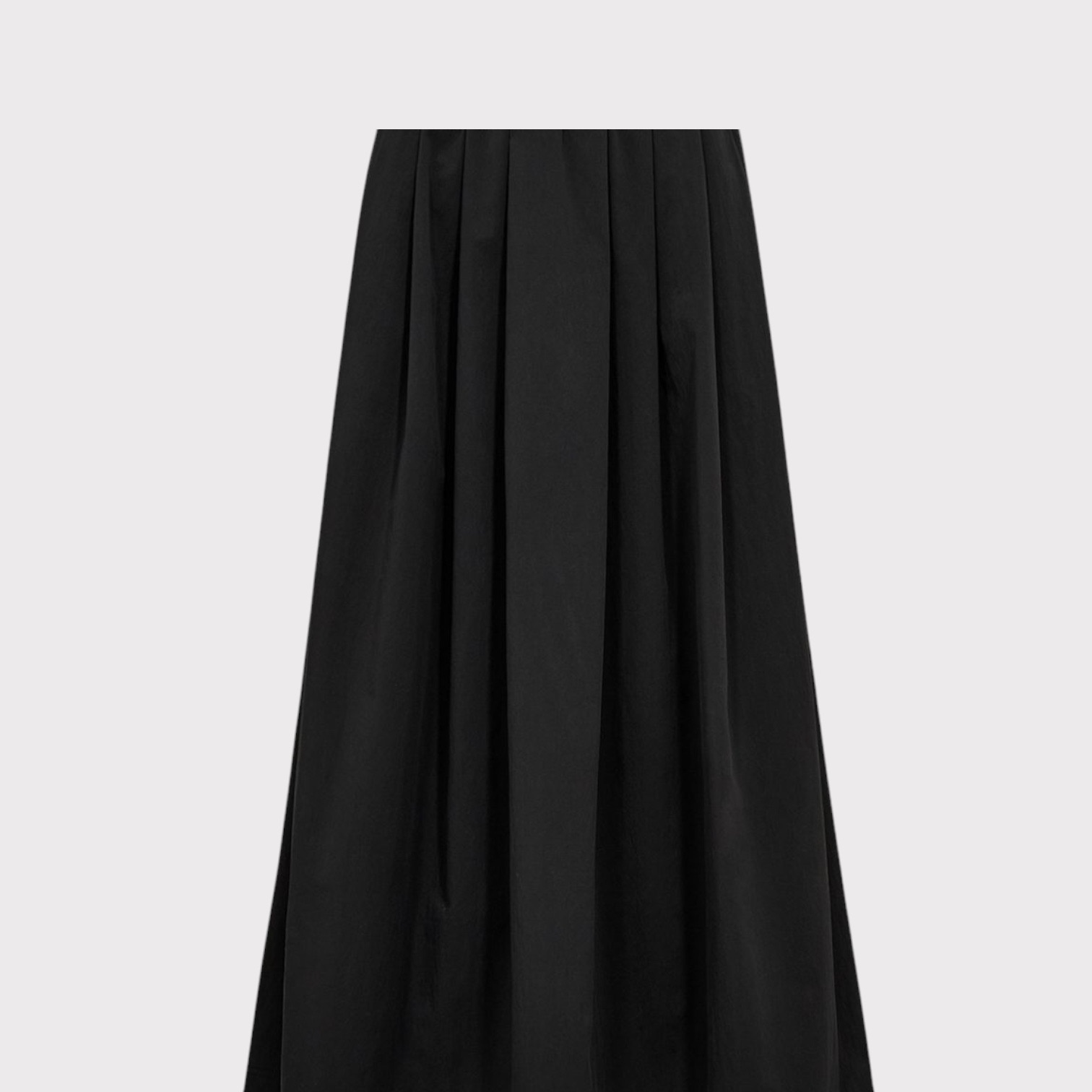 Taktil Long Pleat Skirt Black