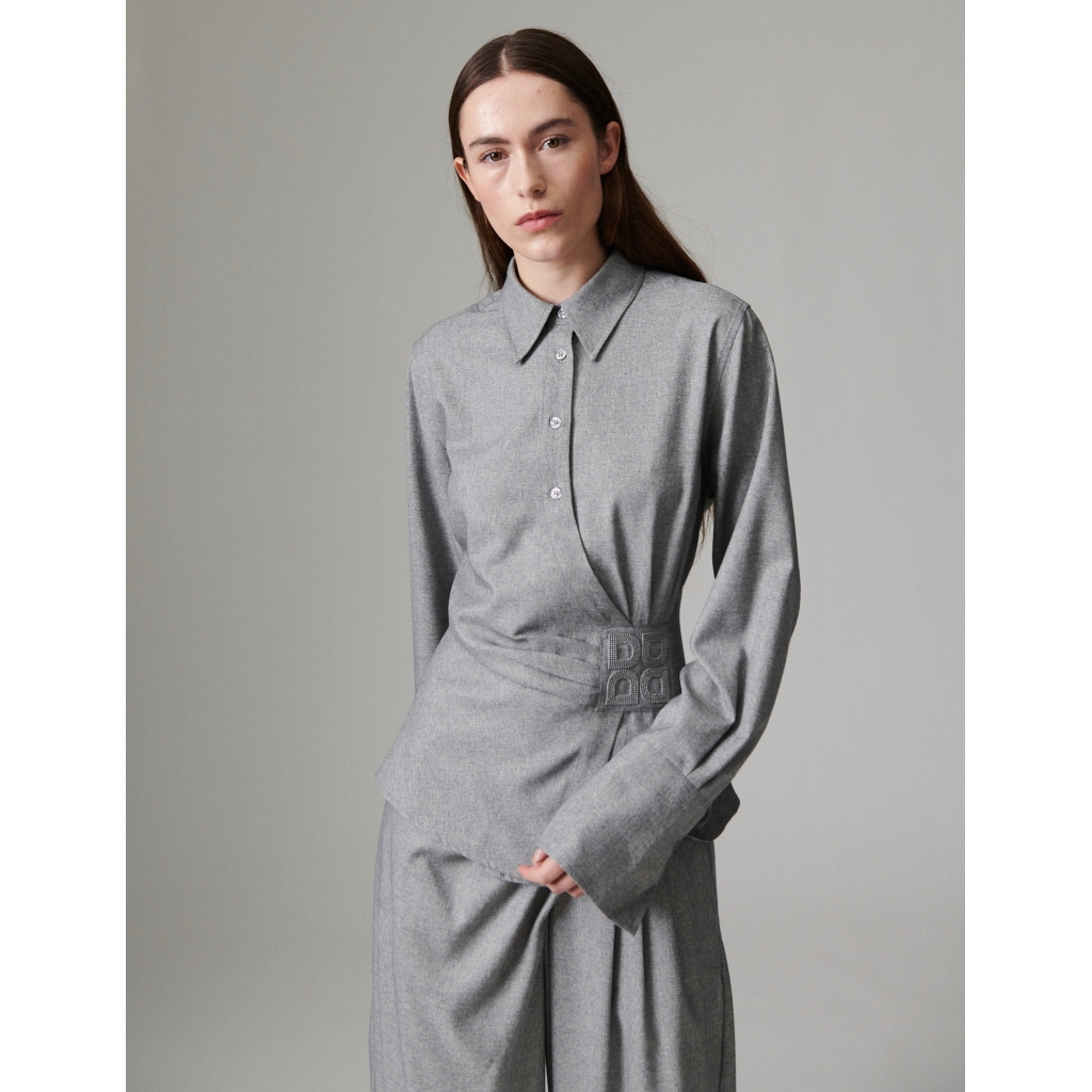DAY Domi Shirt Grey Melange