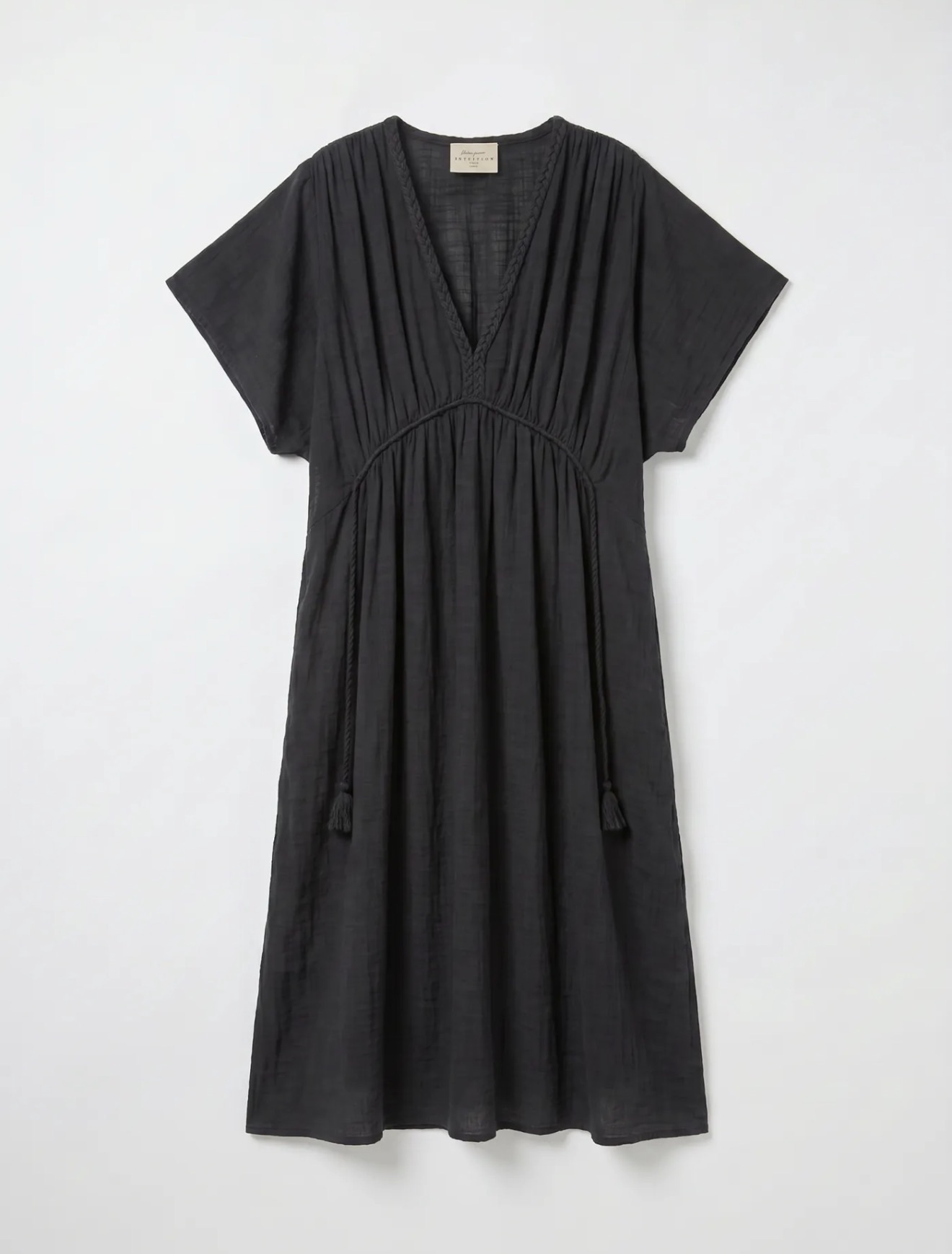 Cotton Gaze Dress Black