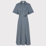 La Rouge Pia Dress Dusky Blue