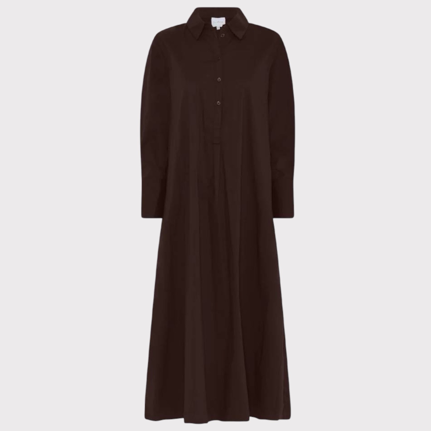 La Rouge Kamilla Shirt Dress Dark Brown