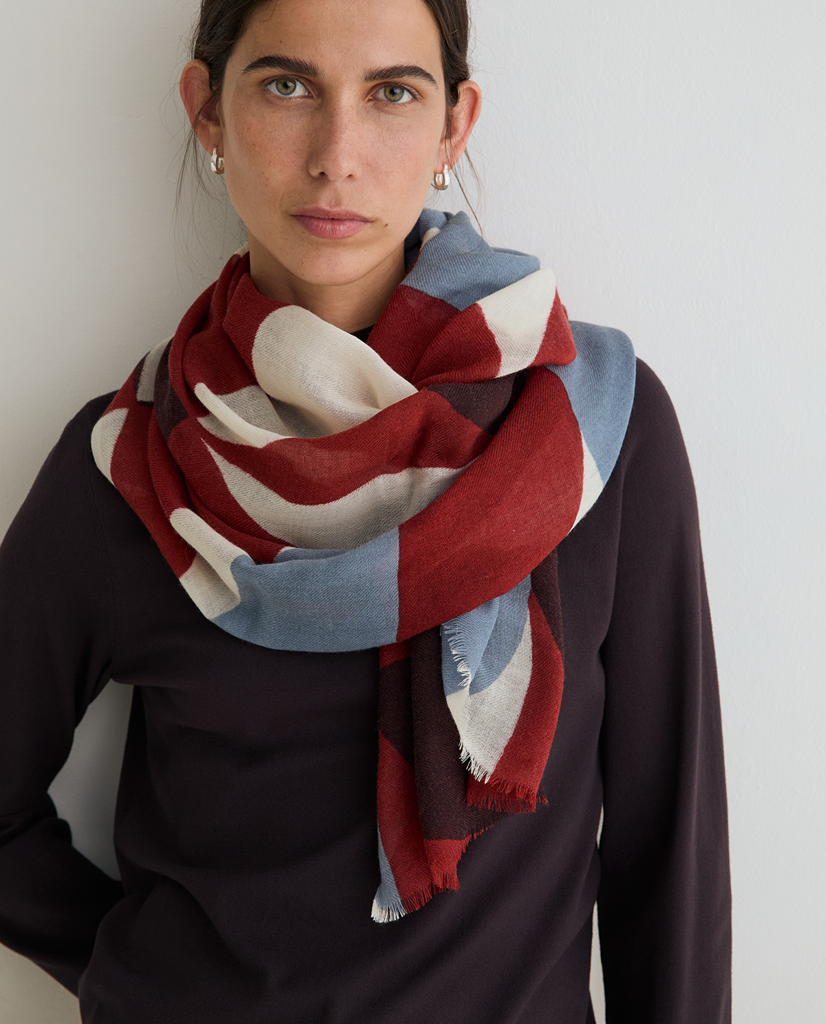 YERSE Wool Foulard Red