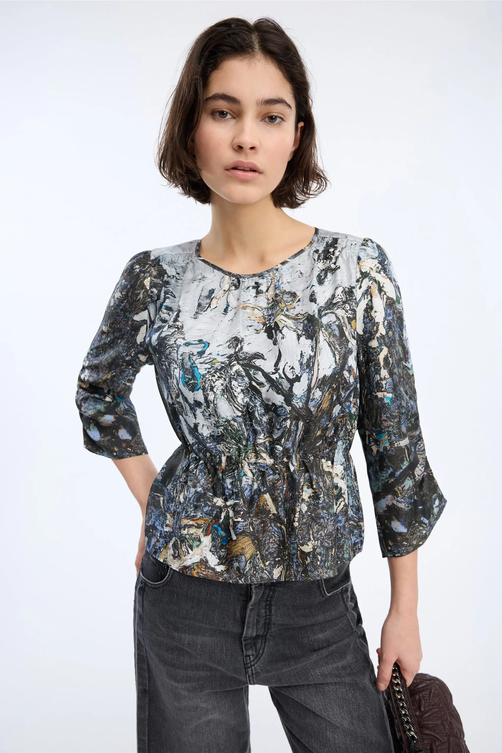 Munthe VIRAGO Top Print Grey