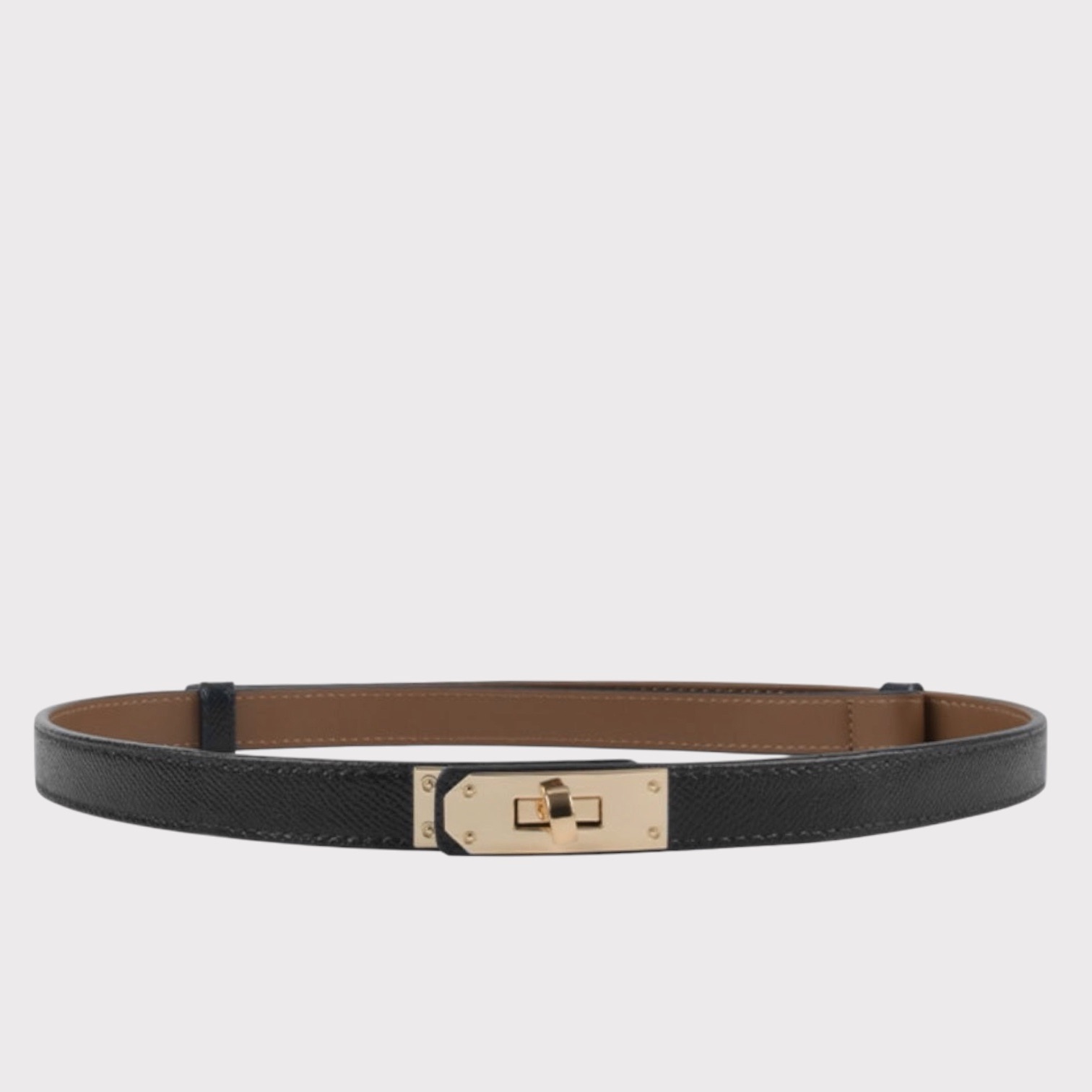 Plissé Cph Ringo Belt Black-Gold