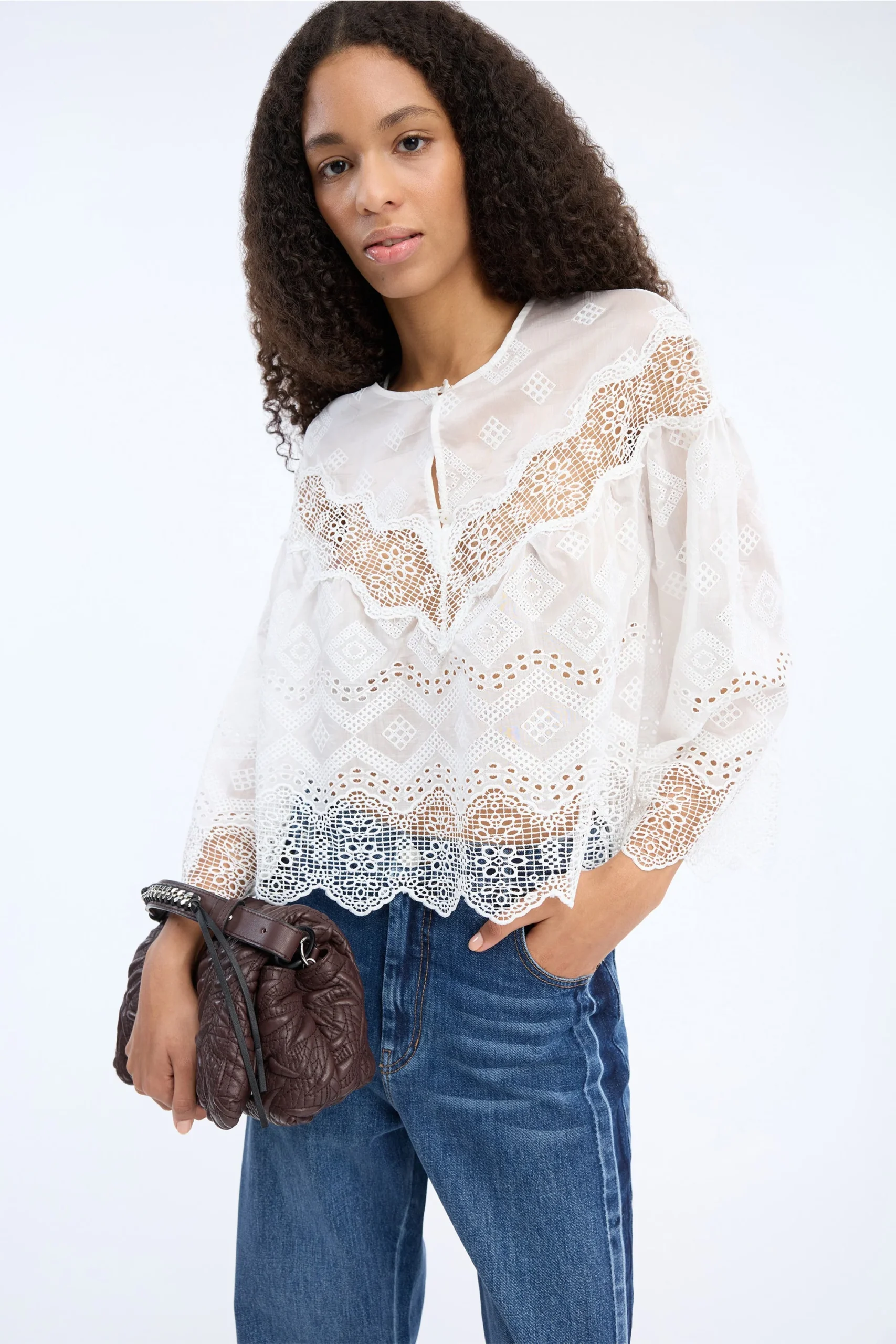 Munthe Valiance Top White