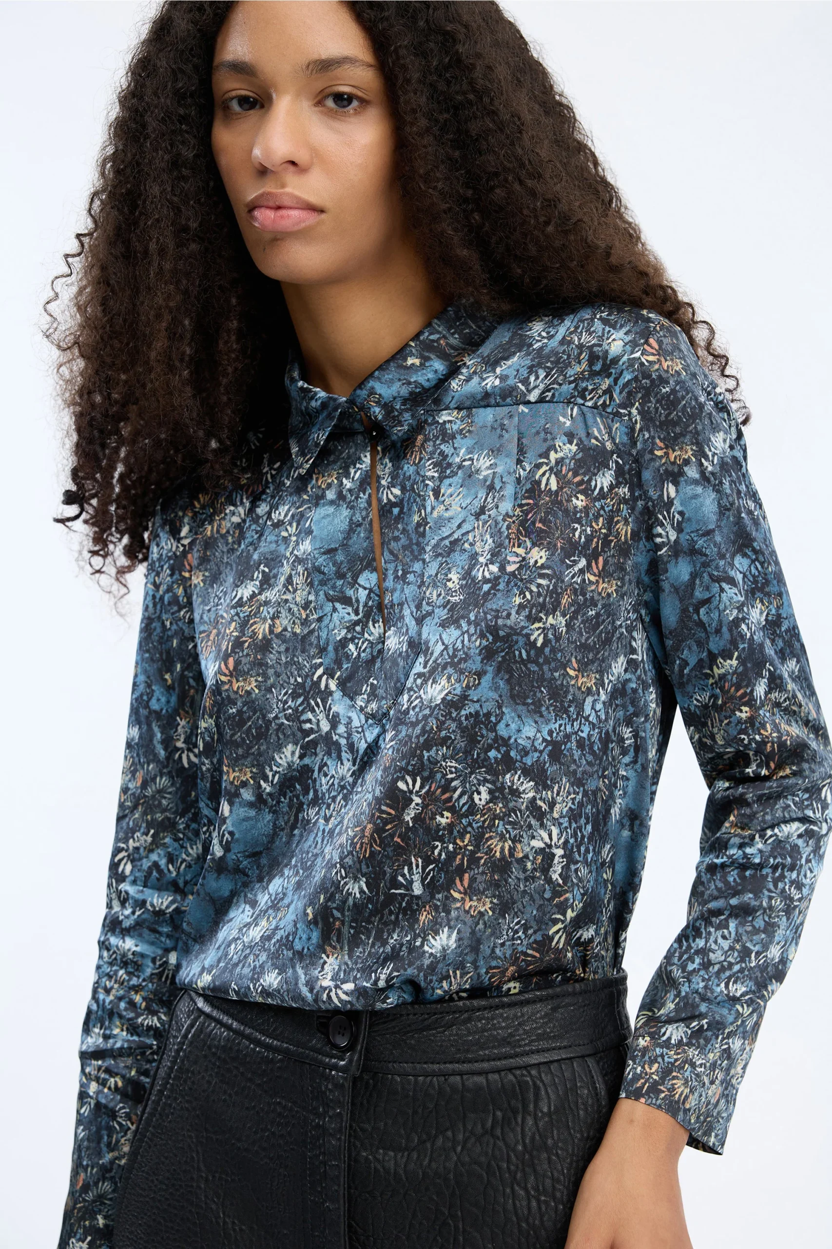 Munthe Vignette Top Print Blue
